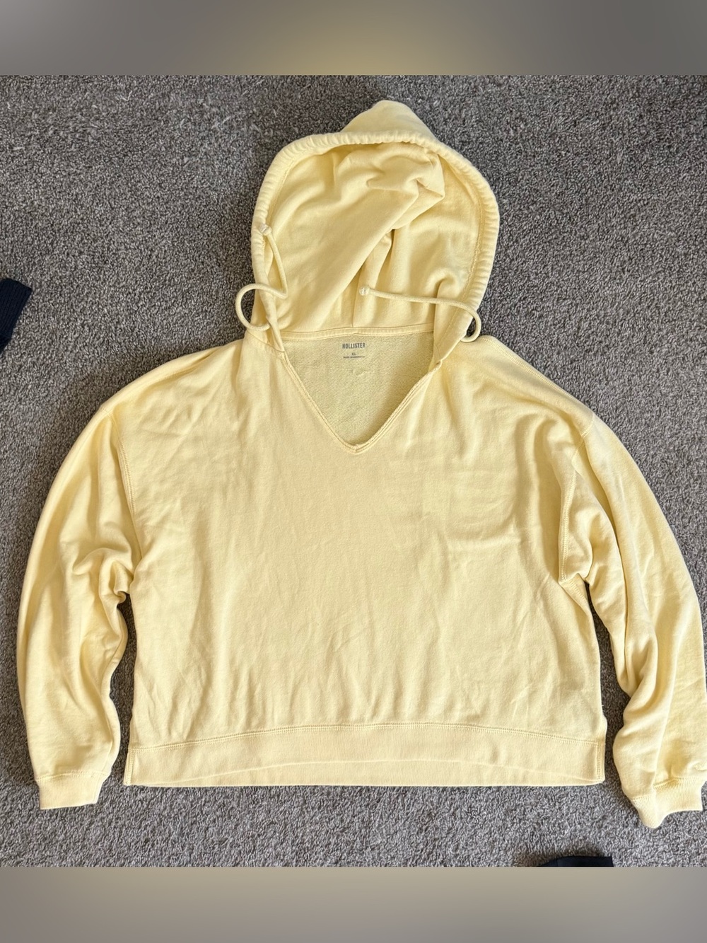 Hollister Women's V-Neck Hooded Sweater